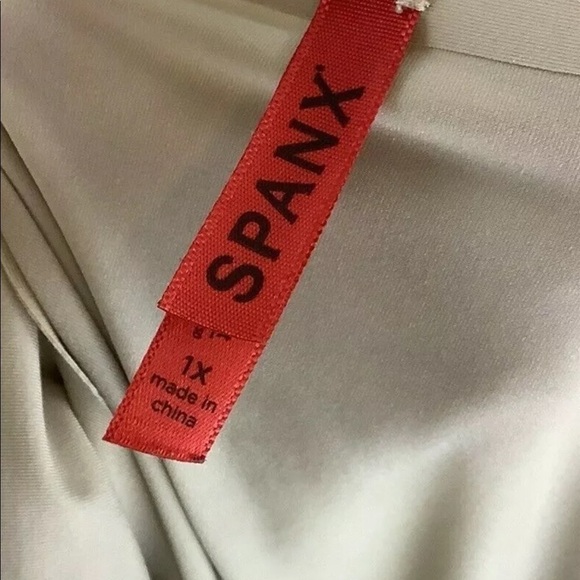 Spanx Sz 1X Thinstincts Tank Top In Brown Spandex Nylon Shapewear Layer - Picture 5 of 6